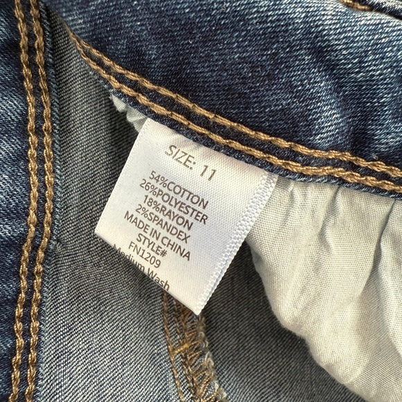 🌷Cotton Blend Wide Leg Jeans - Slight Stretch Mid Rise - Size 11 / 31.5 inseam - Picture 7 of 7